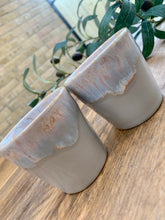 Load image into Gallery viewer, Grey flat white | cortado | coffee cups | set of two