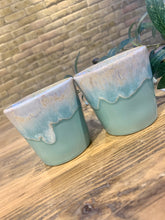 Load image into Gallery viewer, Aqua flat white | cortado | coffee cups | set of two