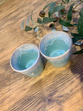 Load image into Gallery viewer, Aqua flat white | cortado | coffee cups | set of two
