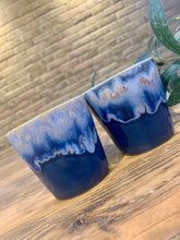 Load image into Gallery viewer, Denim flat white | cortado | coffee cups | set of two