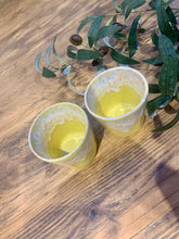 Load image into Gallery viewer, Yellow flat white | cortado | coffee cups | set of two