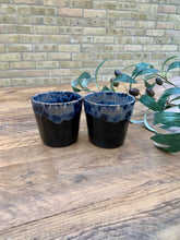 Load image into Gallery viewer, Grey flat white | cortado | coffee cups | set of two