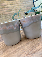 Load image into Gallery viewer, Grey flat white | cortado | coffee cups | set of two