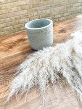 Load image into Gallery viewer, Textured concrete planter | light grey | extra small | indoor planter