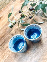 Load image into Gallery viewer, Denim | espresso cups | stoneware | set of two
