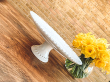 Load image into Gallery viewer, White pearl edge | extra large cake stand | beautiful stoneware