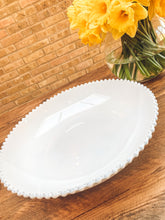 Load image into Gallery viewer, White pearl edge | extra large serving bowl | fruit bowl | beautiful stoneware