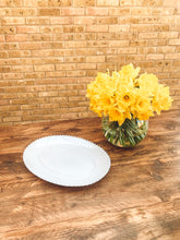 Load image into Gallery viewer, White pearl edge | medium oblong platter | serving platter | beautiful stoneware