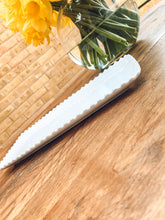 Load image into Gallery viewer, White pearl edge | rectangular tray | serving plate | decorative tray | beautiful stoneware