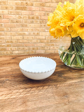 Load image into Gallery viewer, White pearl edge | cereal bowl | snack bowl | beautiful stoneware