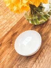 Load image into Gallery viewer, White pearl edge | cereal bowl | snack bowl | beautiful stoneware