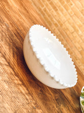 Load image into Gallery viewer, White pearl edge | cereal bowl | snack bowl | beautiful stoneware