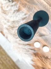 Load image into Gallery viewer, Black cast iron effect | candlestick holder | decorative accessory