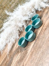 Load image into Gallery viewer, Muted green | metal tea light holder | indoor and outdoor | candle holder