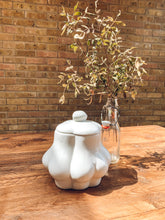 Load image into Gallery viewer, Perky bottoms | white storage jar | cookie jar | biscuit jar | statement jar