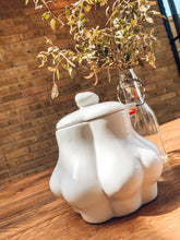 Load image into Gallery viewer, Perky bottoms | white storage jar | cookie jar | biscuit jar | statement jar