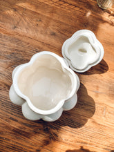 Load image into Gallery viewer, Perky bottoms | white storage jar | cookie jar | biscuit jar | statement jar