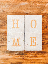 Load image into Gallery viewer, Rustic | natural stone | HOME | coaster set of four