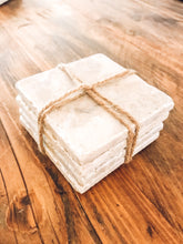 Load image into Gallery viewer, Rustic | natural marble | coaster set