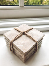 Load image into Gallery viewer, Rustic | natural marble | coaster set