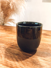 Load image into Gallery viewer, Textured black | flat white | coffee cups | set of four