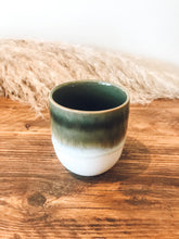 Load image into Gallery viewer, Green ombré | flat white | coffee cups | set of four