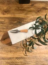 Load image into Gallery viewer, Natural acacia and marble | cheese board | serving board | antipasti board