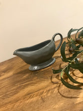 Load image into Gallery viewer, Rustic charcoal glazed | gravy boat | sauce boat