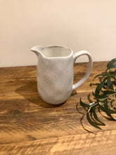 Load image into Gallery viewer, Artisan ceramic glazed | jug | serving jug | gravy jug | speckled grey