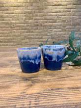 Load image into Gallery viewer, Grey flat white | cortado | coffee cups | set of two
