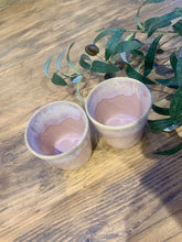 Load image into Gallery viewer, Soft pink flat white | cortado | coffee cups | set of two
