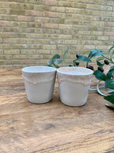 Load image into Gallery viewer, Grey flat white | cortado | coffee cups | set of two
