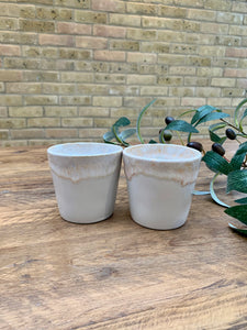 Terracotta flat white | cortado | coffee cups | set of two