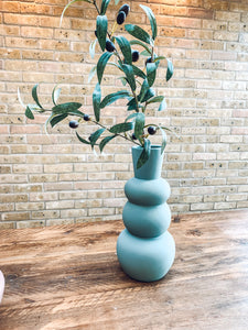 Soft green grey | decorative vase | smooth matt finish