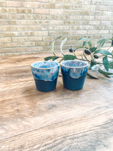 Load image into Gallery viewer, Grey | espresso cups | stoneware | set of two

