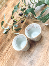 Load image into Gallery viewer, Grey | espresso cups | stoneware | set of two
