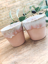 Load image into Gallery viewer, Soft pink | espresso cups | stoneware | set of two
