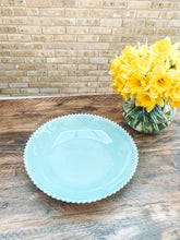Load image into Gallery viewer, Aqua pearl edge | extra large serving bowl | statement bowl | fruit bowl | beautiful stoneware
