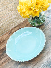 Load image into Gallery viewer, Aqua pearl edge | extra large serving bowl | statement bowl | fruit bowl | beautiful stoneware
