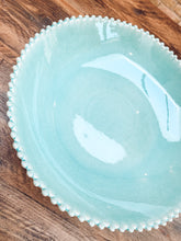 Load image into Gallery viewer, Aqua pearl edge | extra large serving bowl | statement bowl | fruit bowl | beautiful stoneware
