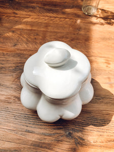 Perky bottoms | white storage jar | cookie jar | biscuit jar | statement jar