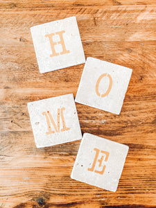 Rustic | natural stone | HOME | coaster set of four
