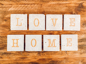 Rustic | natural stone | HOME | coaster set of four