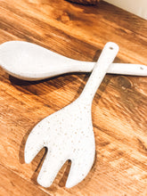 Load image into Gallery viewer, Speckled grey | salad servers
