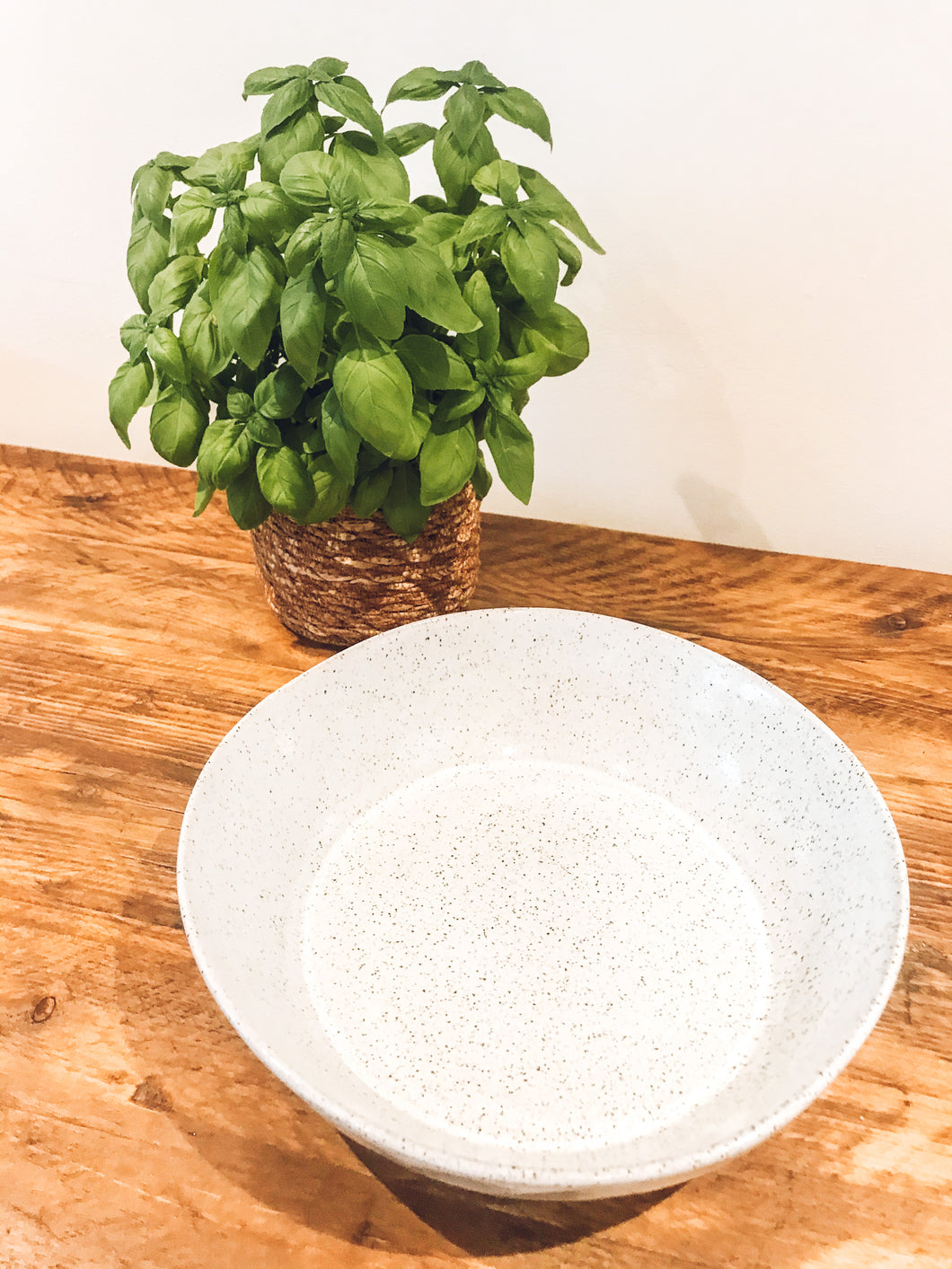 Salad bowl | serving bowl | fruit bowl | artisan speckled grey