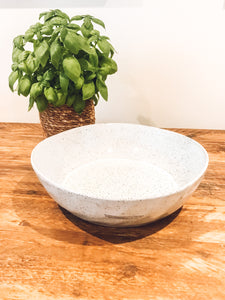 Salad bowl | serving bowl | fruit bowl | artisan speckled grey