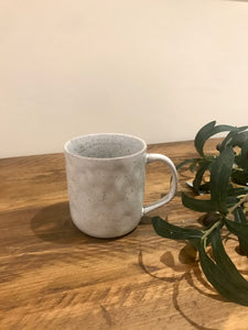 Artisan ceramic glazed | set of two mugs | speckled grey