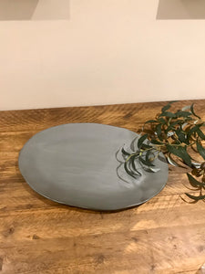 Rustic charcoal glazed | extra large | serving platter