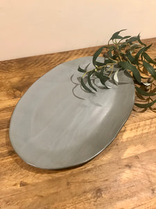 Rustic charcoal glazed | extra large | serving platter